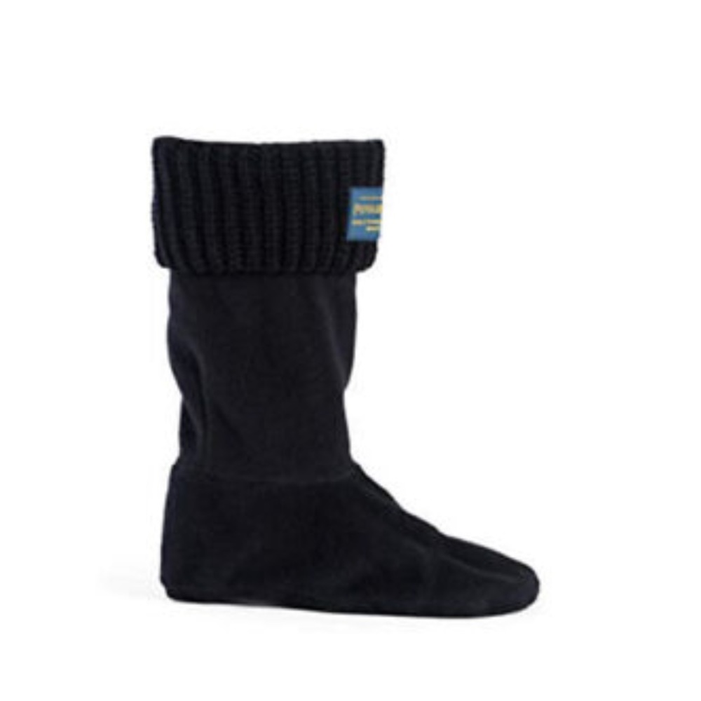 PENDLETON SHAKER STITCH FLEECE BOOT SOCKS BLACK LARGE NWT